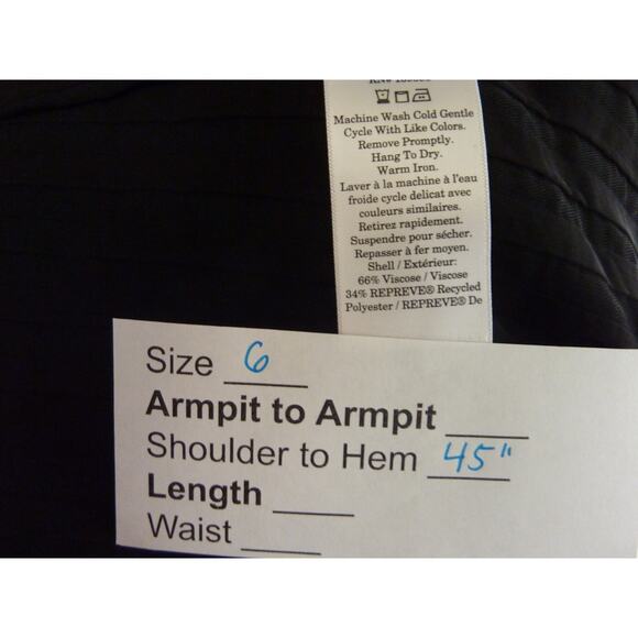 Everlane The Wrap Dress Black Size 6 - Picture 6 of 6